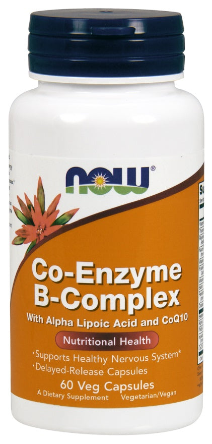 Co-Enzyme B-Complex - 60 vcaps - NOW Foods | WestPharmacy.nl - Nervous System Support