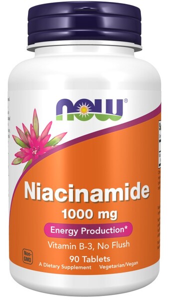 Niacinamide, 1000mg - 90 tablets - NOW Foods - WestPharmacy.nl - Vitamins