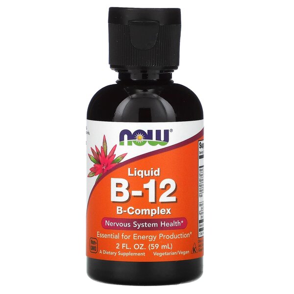Vitamin B-12 Liquid B-Complex - 59 ml - NOW Foods | WestPharmacy.nl - Vitamins