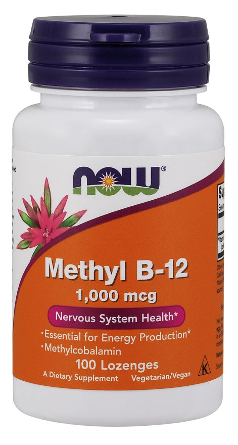 Methyl B-12, 1000mcg - 100 lozenges - NOW Foods | Vaistine1.lt | WestPharmacy.eu