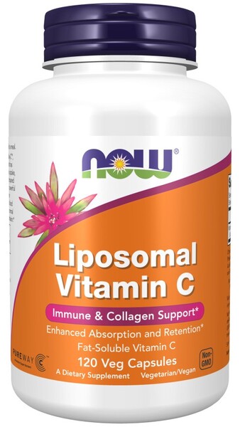 Liposomal Vitamin C - 120 vcaps - NOW Foods | WestPharmacy.nl - Vitamins