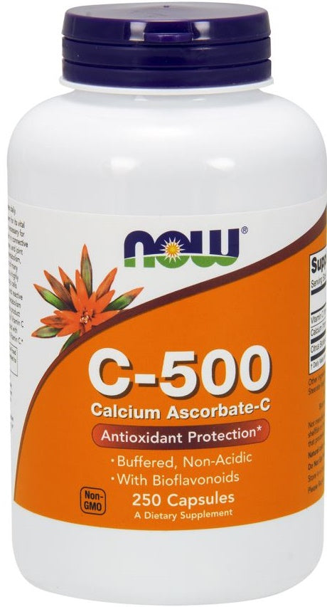 Vitamin C-500 Calcium Ascorbate-C - 250 caps - NOW Foods | WestPharmacy.nl - Vitamins