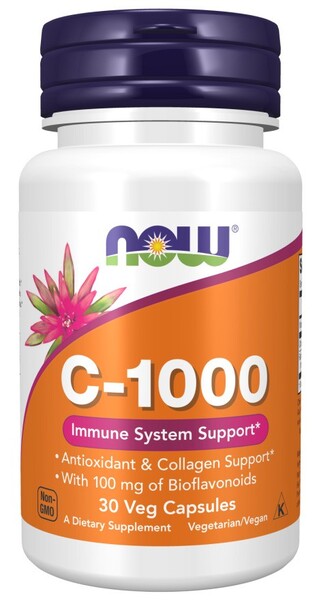C-1000 - 30 vcaps - NOW Foods | WestPharmacy.nl - Vitamins
