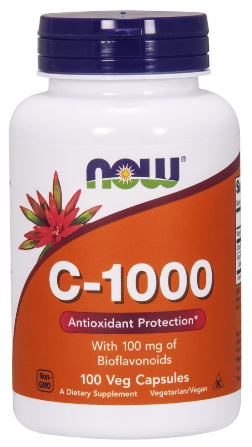 Vitamin C-1000 with 100mg Bioflavonoids - 100 vcaps - NOW Foods | WestPharmacy.nl - Vitamins