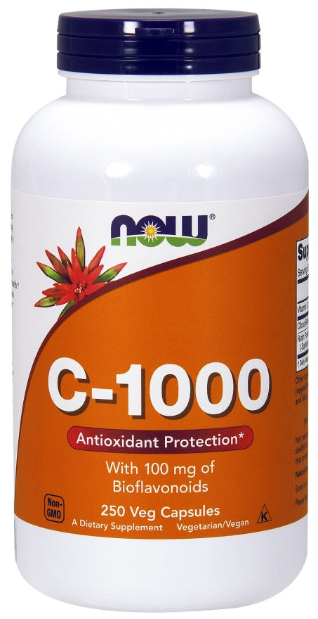 Vitamin C-1000 with 100mg Bioflavonoids - 250 vcaps - NOW Foods | WestPharmacy.nl - Vitamins