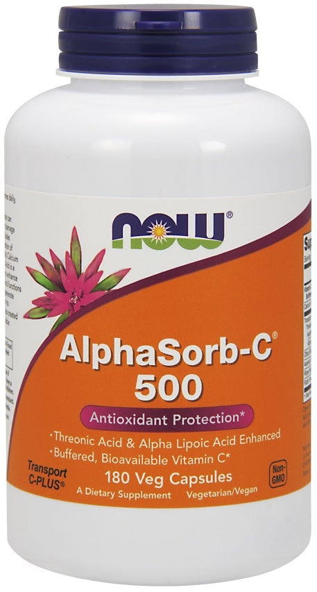 AlphaSorb-C, 500mg - 180 vcaps - NOW Foods | Vaistine1.lt | WestPharmacy.eu