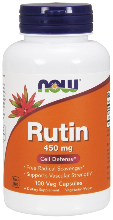 Rutin, 450mg - 100 vcaps - NOW Foods | Vaistine1.lt | WestPharmacy.eu
