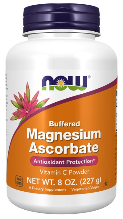 Magnesium Ascorbate, Buffered Powder - 227g - NOW Foods | WestPharmacy.nl - Minerals
