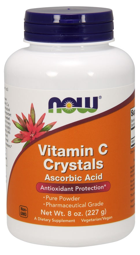 Vitamin C Crystals - 227g - NOW Foods | Vaistine1.lt | WestPharmacy.eu