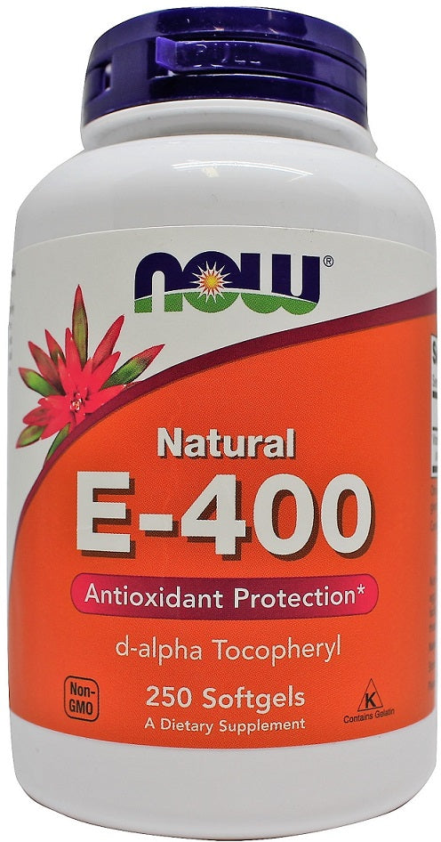 Vitamin E-400, Natural - 250 softgels - NOW Foods | Vaistine1.lt | WestPharmacy.eu