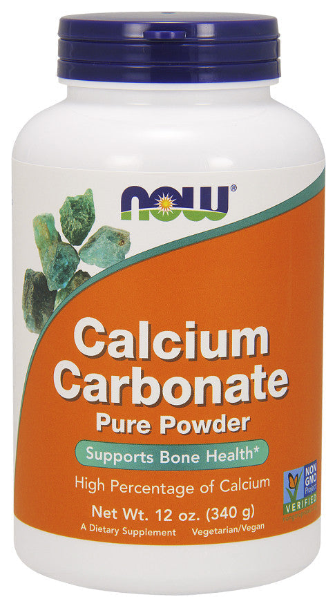 Calcium Carbonate, Pure Powder - 340g - NOW Foods | WestPharmacy.nl - Minerals