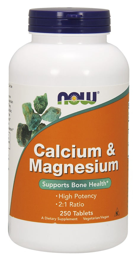Calcium & Magnesium - 250 tablets - NOW Foods | WestPharmacy.nl - Minerals