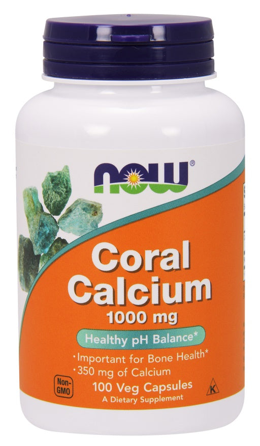 Coral Calcium, 1000mg - 100 vcaps - NOW Foods | WestPharmacy.nl - Minerals