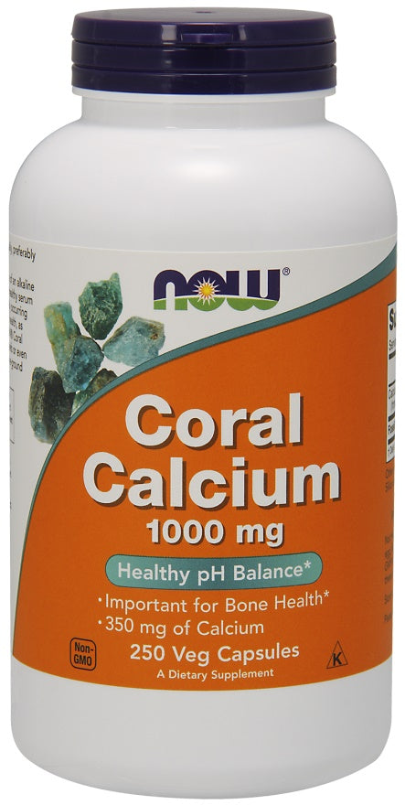 Coral Calcium, 1000mg - 250 vcaps - NOW Foods | WestPharmacy.nl - Minerals