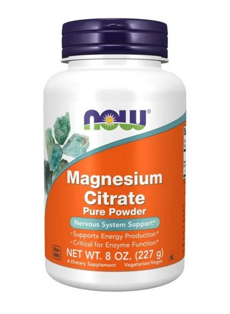 Magnesium Citrate, Pure Powder - 227g - NOW Foods | WestPharmacy.nl - Minerals