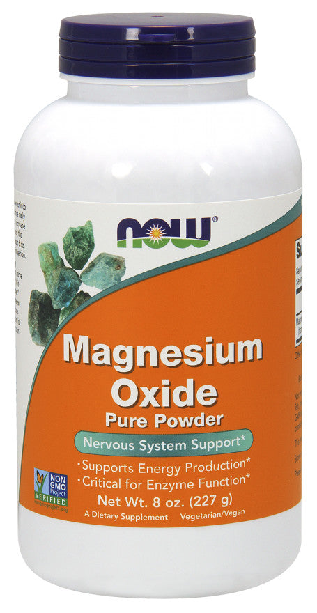 Magnesium Oxide, Pure Powder - 227g - NOW Foods | WestPharmacy.nl - Minerals