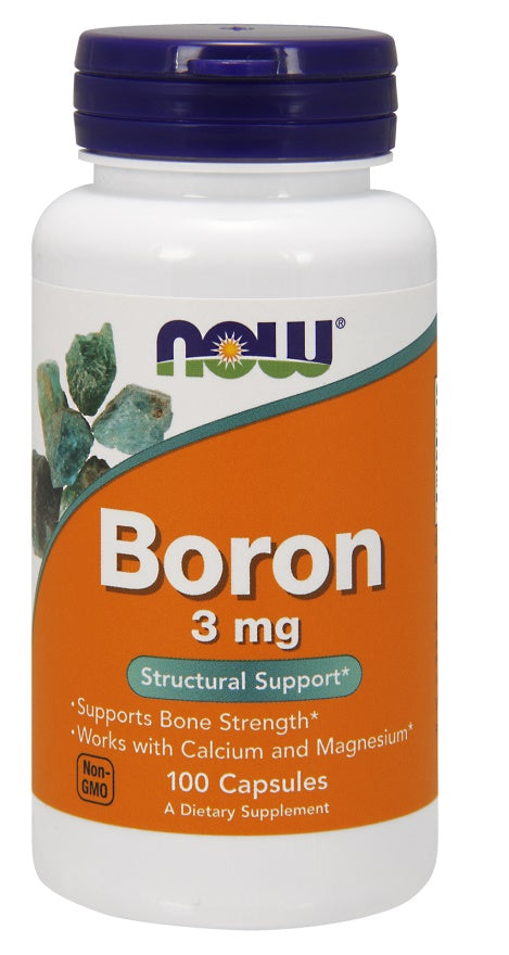 Boron, 3mg - 100 caps - NOW Foods | WestPharmacy.nl - Minerals