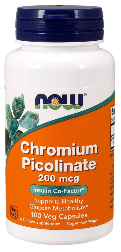 Chromium Picolinate, 200mcg - 100 vcaps - NOW Foods | WestPharmacy.nl - Weight Management
