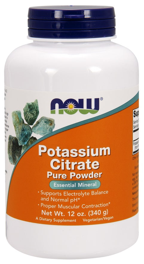 Potassium Citrate, Pure Powder - 340g - NOW Foods | WestPharmacy.nl - Minerals