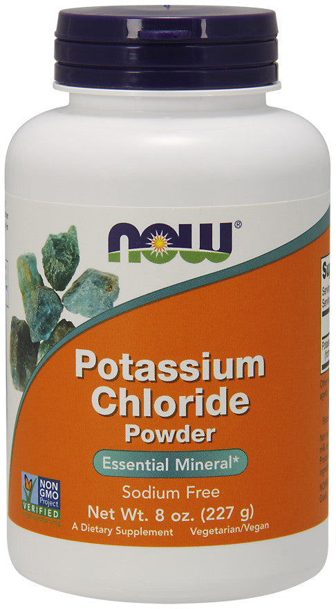 Potassium Chloride Powder - 227g - NOW Foods | WestPharmacy.nl - Energy