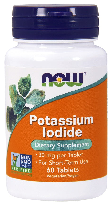 Potassium Iodide, 30mg - 60 tabs - NOW Foods | WestPharmacy.nl - Minerals
