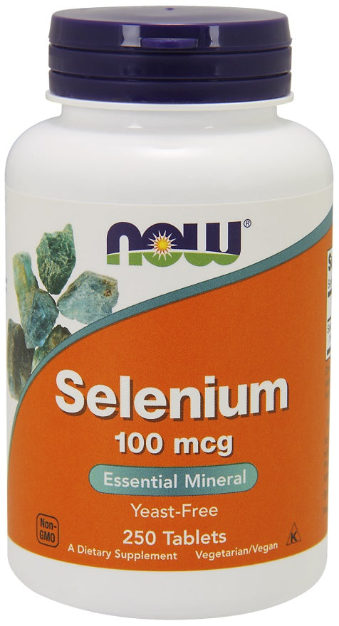 Selenium, 100mcg - 250 tabs - NOW Foods | WestPharmacy.nl - Minerals