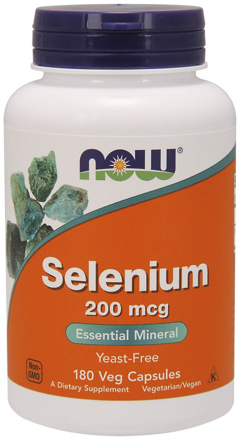 Selenium, 200mcg - 180 vcaps - NOW Foods | WestPharmacy.nl - Minerals