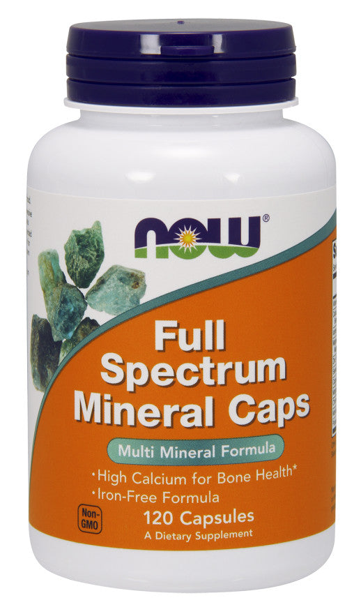 Full Spectrum Minerals, Iron-Free - 120 caps - NOW Foods | WestPharmacy.nl - Minerals