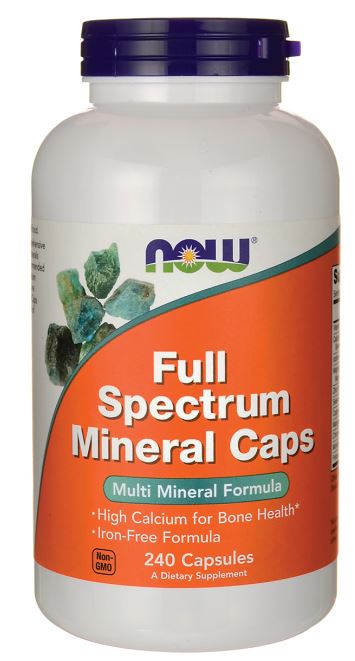 Full Spectrum Minerals, Iron-Free - 240 caps - NOW Foods | WestPharmacy.nl - Minerals