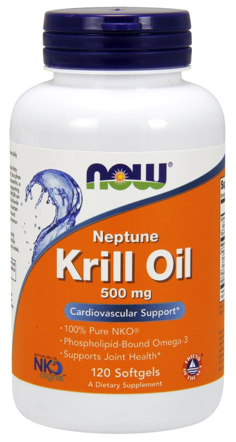 Krill Oil, 500mg - 120 softgels - NOW Foods | WestPharmacy.nl - Joint Support