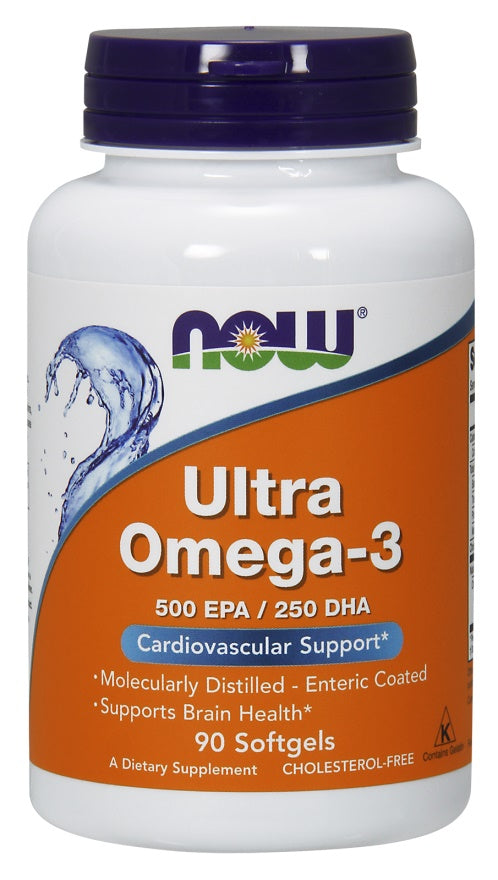 Ultra Omega-3 - 90 softgels - NOW Foods | WestPharmacy.nl - Fish Oil