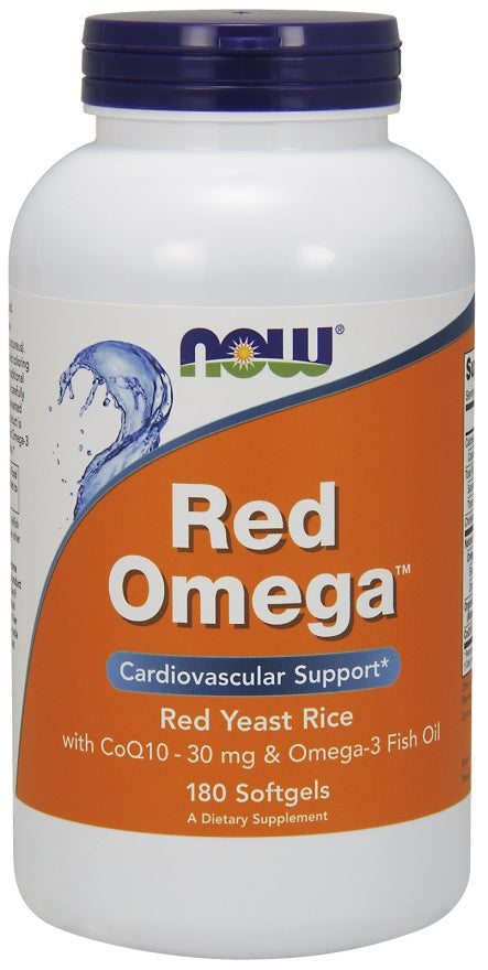 Red Omega (Red Yeast Rice) - 180 softgels - NOW Foods | WestPharmacy.nl - Cardiovascular Health