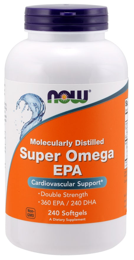 Super Omega EPA Molecularly Distilled - 240 softgels - NOW Foods | WestPharmacy.nl - Fish Oil