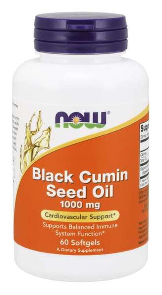 Black Cumin Seed Oil - 60 softgels - NOW Foods | WestPharmacy.nl - Fatty acids
