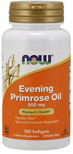 Evening Primrose Oil, 500mg - 100 softgels - NOW Foods | WestPharmacy.nl - Menopause Support