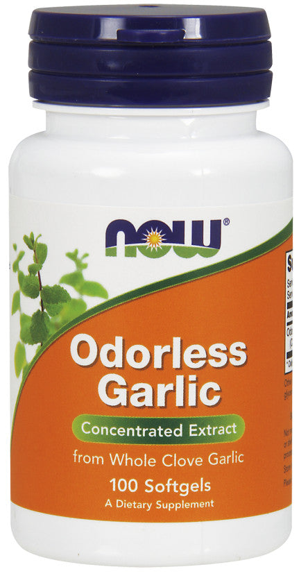 Odorless Garlic - 100 softgels - NOW Foods | WestPharmacy.nl - Cardiovascular Health