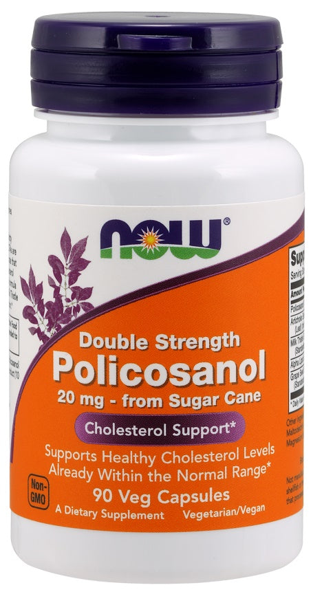 Policosanol, 20mg - 90 vcaps - NOW Foods | WestPharmacy.nl - Cholesterol