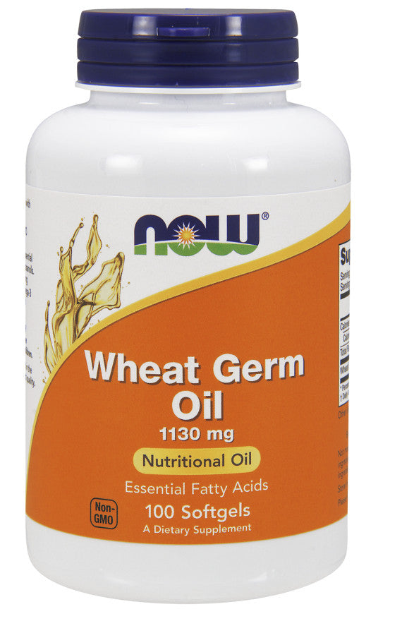 Wheat Germ Oil, 1130mg - 100 softgel - NOW Foods | WestPharmacy.nl - Fatty acids