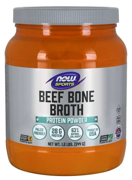 Bone Broth, Beef Powder - 544g - NOW Foods | Vaistine1.lt | WestPharmacy.eu