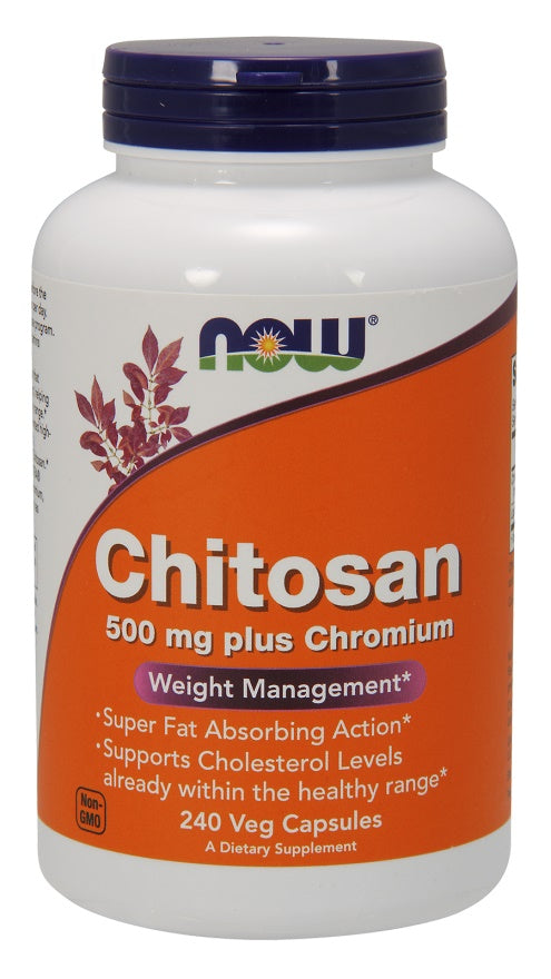 Chitosan, 500mg Plus Chromium - 240 vcaps - NOW Foods | WestPharmacy.nl - Weight Management