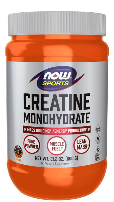 Creatine Monohydrate, Pure Powder - 600g - NOW Foods | WestPharmacy.nl - Creatine