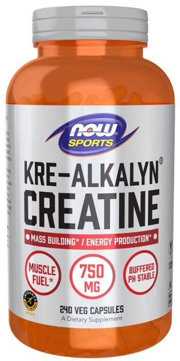 Kre-Alkalyn Creatine - 240 vcaps - NOW Foods | WestPharmacy.nl - Creatine