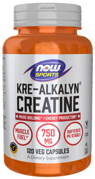 Kre-Alkalyn Creatine - 120 vcaps - NOW Foods | WestPharmacy.nl - Creatine