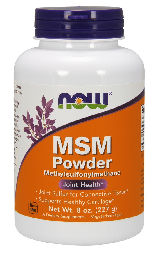 MSM Methylsulphonylmethane, Powder - 227g - NOW Foods | WestPharmacy.nl - Joint Support