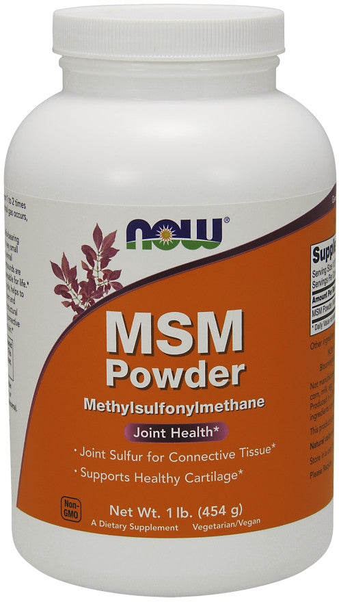 MSM Methylsulphonylmethane, Powder - 454g - NOW Foods | WestPharmacy.nl - Joint Support