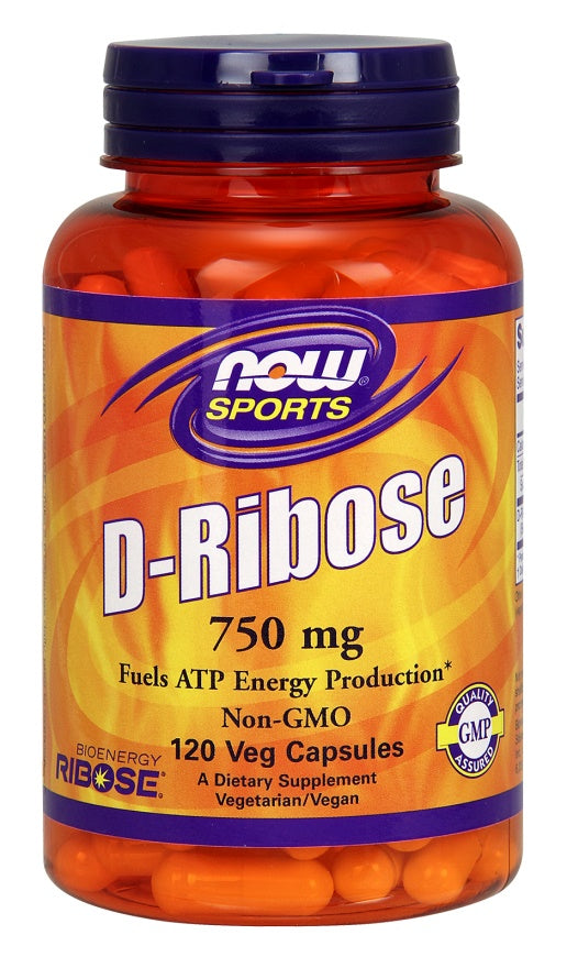 D-Ribose, 750mg - 120 vcaps - NOW Foods | WestPharmacy.nl - Energy