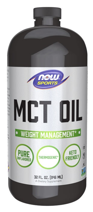 MCT Oil, Pure Liquid - 946 ml - NOW Foods | WestPharmacy.nl - Weight Management
