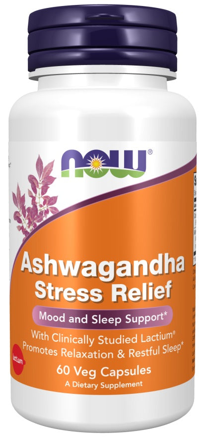Ashwagandha Stress Relief - 60 vcaps - NOW Foods | Vaistine1.lt | WestPharmacy.eu