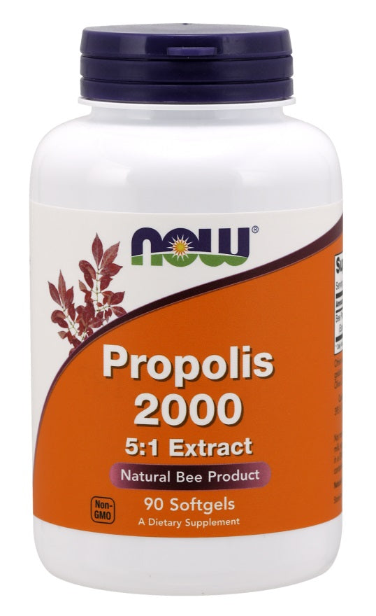 Propolis 2000 5:1 Extract - 90 softgels - NOW Foods | WestPharmacy.nl - Immune Support