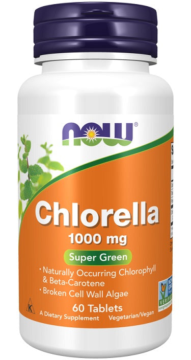 Chlorella, 1000mg - 60 tabs - NOW Foods | Vaistine1.lt | WestPharmacy.eu
